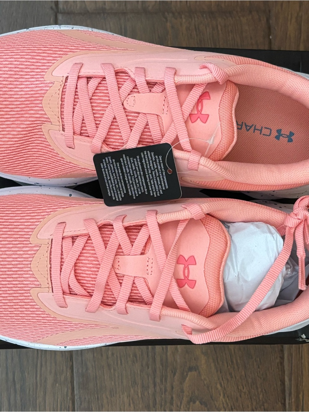Under Armour Charged+ Ascend Women’s Running Shoes Pink Size 9 NIB - Picture 2 of 10